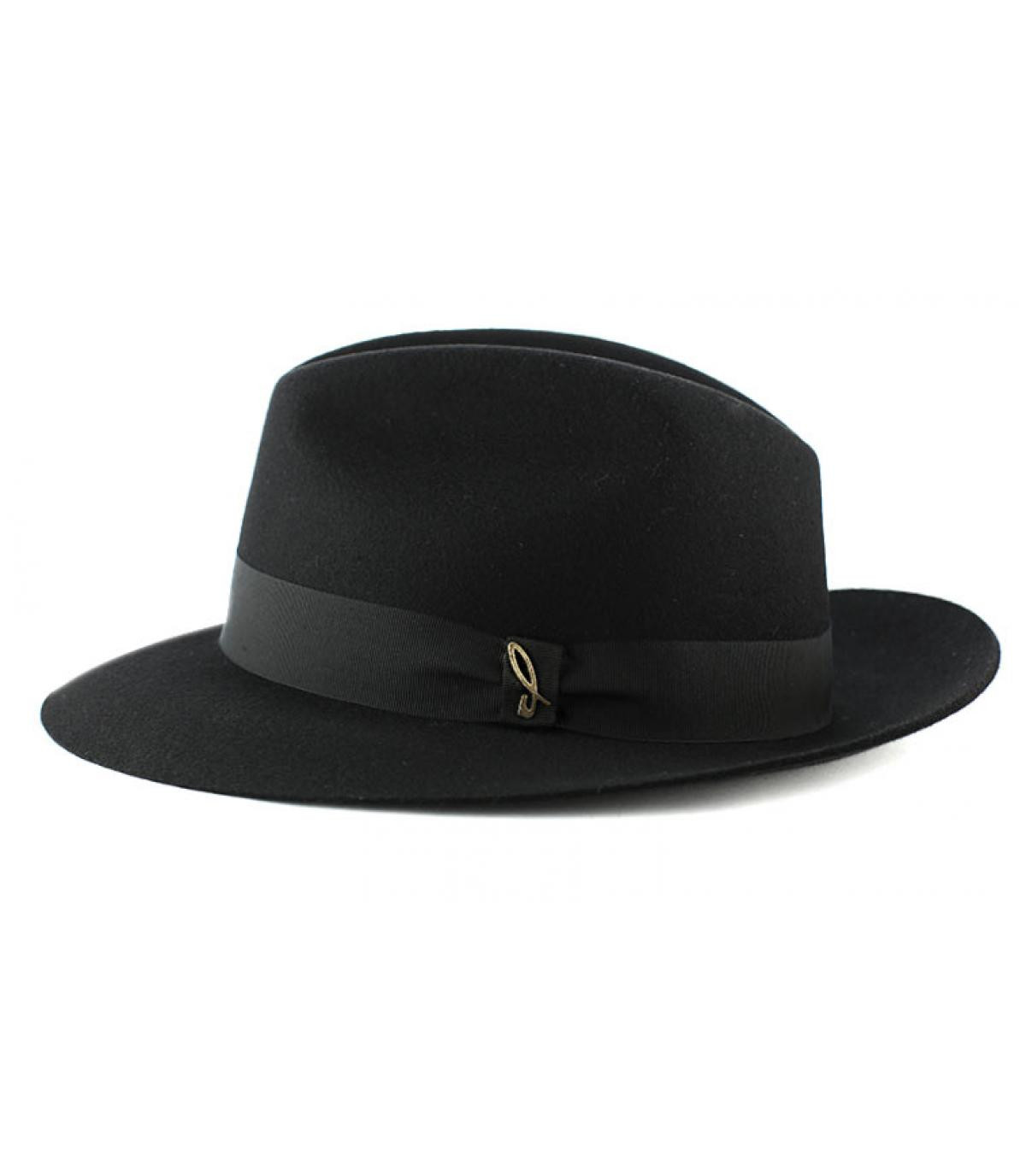 Cappello feutre Doria nero Felt hat 44L black